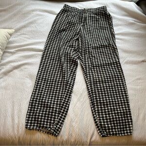 Black and White Checkered Pants